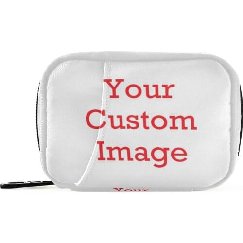 New Custom pattern Pill Box Wheat Sealed 8 Grids Pill Container Organizer Health Care Drug Divider Storage Bag Travel Pill Case