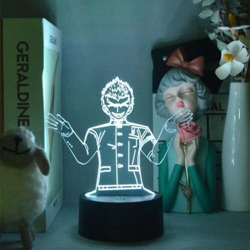 Hot Game 3D Lamps Danganronpa Mondo Owada 3D Lamp Table Childrens Gift Decoration Home Cute Leds Young Switch Atmosphere