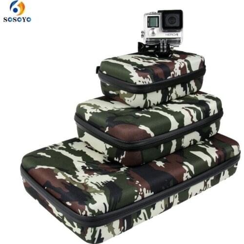 Portable Storage Bag Case Protective EVA Box For GoPro Hero 6 5 4 3+ Xiaomi Yi Sjcam Action Camera Accessories Camouflage Bag