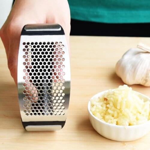 Stainless Steel Garlic Press Manual Garlic Press Device Kitchen Household Press Squeezer Ginger Garlic Tools Kitchen Accessories