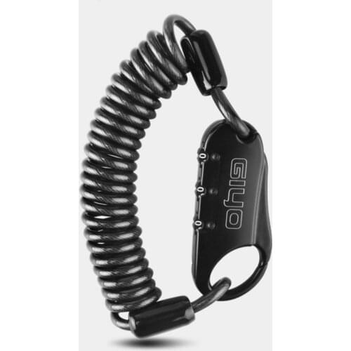 GIYO Bicycle Password Lock Anti Theft Locks Mountain Bike Helmet Saddle Wheel Safe Cable-Lock Wire-Lock L-04