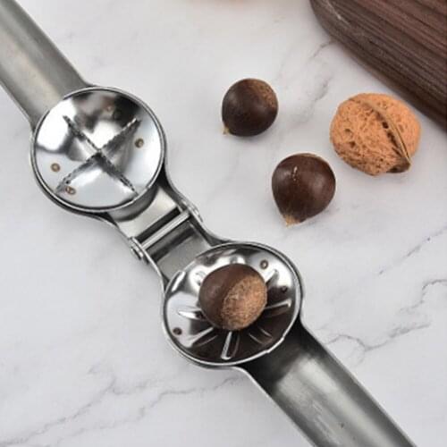 Stainless Steel Chestnut Opener Walnut Pliers Nut Sheller Nutcracker Clamp Nut Opener Cutter Gadgets Nutcracker Sheller Kitchen