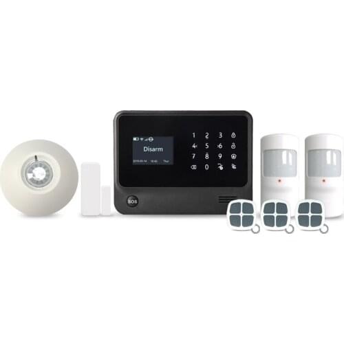 433MHz Smart Home Wifi GSM Alarm System with Dutch Word Menu App Control with Ceiling PIR Sensor