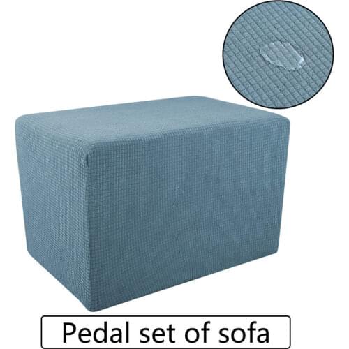 Waterproof Polar Fleece Sofa Pedal Bed Cover Elastic Couch Footstools Case Accessories S/M/L