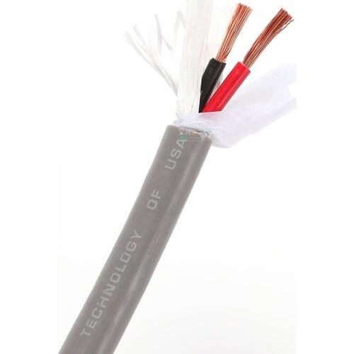 1 meter Huamin Huazhen EVJV 2x2.5 square sheath fever speaker audio cable engineering pipe through oxygen-free copper surround