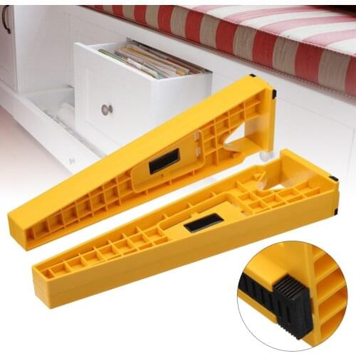 2Pcs Drawer Slide Jig Mounting Bracket Box Cabinet Hardware Install Guide Tool for Concealed Hinge Jig & Cabinet Hardware Jig