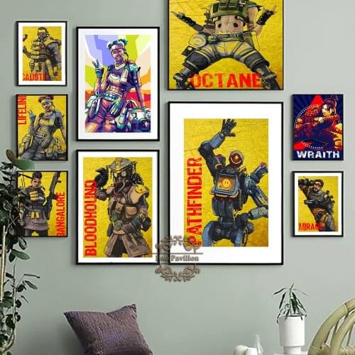 Apex Legends Game Character Art Prints Poster Portrait Illustration Wall Stickers Canvas Painting Bedside Background Home Decor