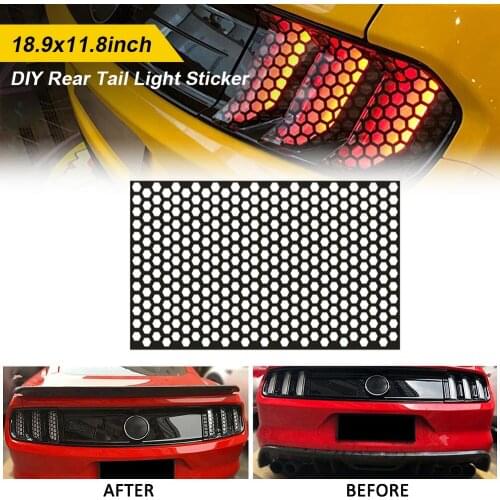 Car Rear Tail Light Honeycomb Sticker For Mercedes Benz AMG W108 W124 W126 W140 W168 W169 W176 W177 W203 W204 W205 W210