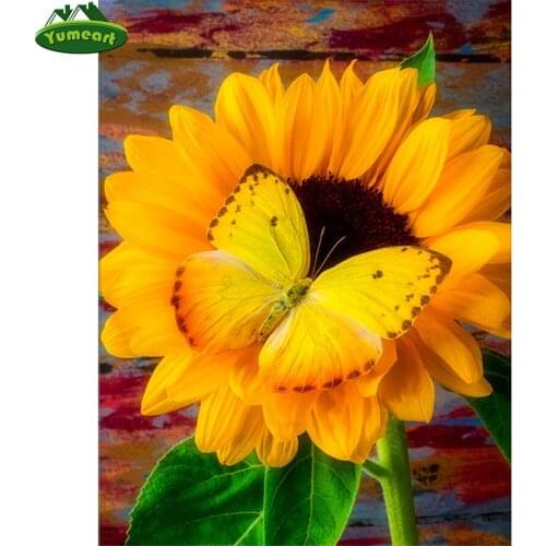 Butterfly 5d Diamond Painting by Number Tools 5d Diy Diamond Embroidery Sale Sunflower Diamond Mosaic Crystal Rhinestone Picture