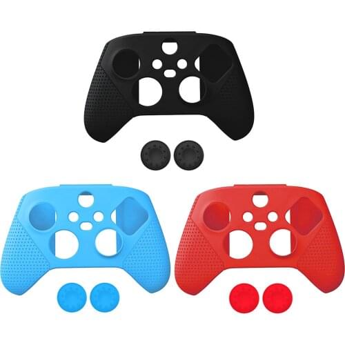 Controller Case Handle Joystick Cover Soft Silicone Rubber Skin Case Gamepad Protective Cover For Xbox Series S/X Game Pad