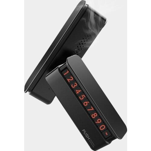 1PC CHIZIYO Car Luminous Digital Temporary Parking Card Hidden Mobile Phone Number Card Push Parking Card With Aromatherapy