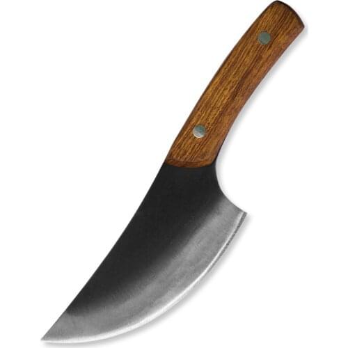 Damask Handmade Meat Cleaver Kitchen Knives Butcher Knife with Full Tang Handle High Carbon Clad Steel Chef Knife Cooking Tools