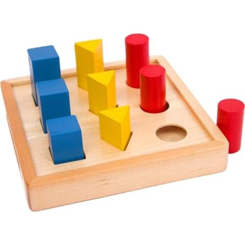 Wooden Educational Preschool Toy Shape Color Recognition Sorting Board