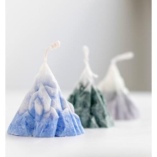 Korean Style Creative Three-Dimensional Iceberg Silicone Candle Molds Simulation Scenes DIY Christmas Table Decoration For Home