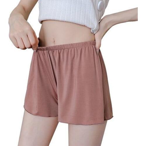 Silk Rayon Sleep Bottom Summer Shorts Big Size Slip Short Pants Sexy Home Pajamas Casual Sleepwear 2019 Top Fashion Style