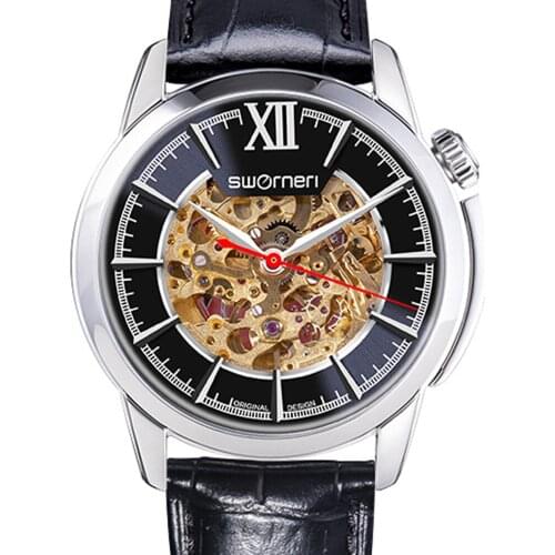 Skeleton Watch Men Top Luxury Brand Automatic Mechanical Watches Fashion 41mm Stainless Steel Sapphire 50M Waterproof Wristwatch