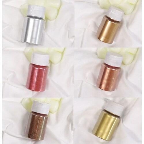 10g Metal Mirror Marble Metallic Resin Pigment Kit Pearl Powder Epoxy Resin Colorant Glitter Resin Dye Jewelry Making