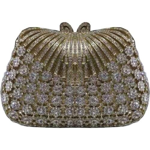 New Italian fashion diamond evening clutch bag rhinestone party clutch bag party banquet carrying female bag