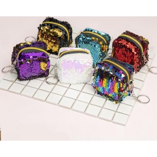 New Childrens Coin Purse Two Colors Cube Sequins Coin Purse Ms Mini Wallet Storage Bag Kids Purses Coin Pouch Unique Purse