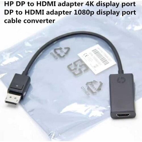 New original HP DP to HDMI adapter 4K display port DP to HDMI adapter 1080p display port cable converter