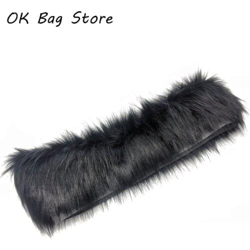 Obag Plush Trim For Classic Size Black Color Fur