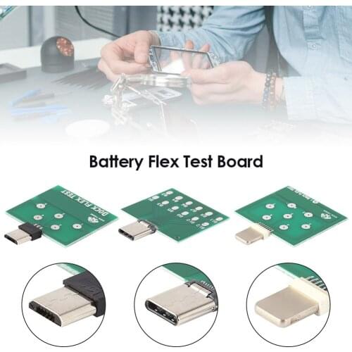 Professional Micro USB PCB Charging Dock Flex Tester Repair For iPhone Android U2 IC Type C Battery Power Test Board