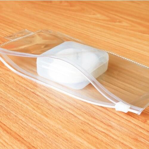 500pcs/lot PVC Transparent Frosted Envelope Binder Pocket pen bag plastic waterproof underwear bag With hole 20cmx10.5cm