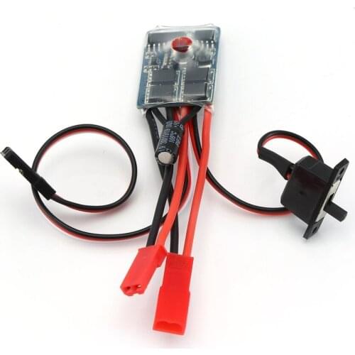 RC Car 10A Brushed ESC Two Way Motor Speed Controller No Brake For 1/16 1/18 1/24 RC Car Boat Tank
