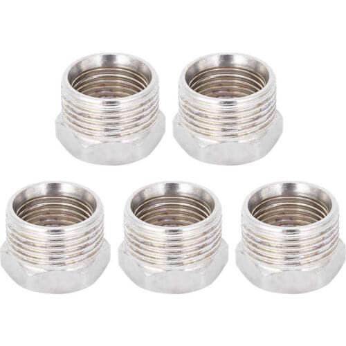 5Pcs Stainless Steel Threaded Pipe Connector 3/4 NPT Male To 1/2 Inch NPT Female Reducing Pipe Threaded Adapter Fittings