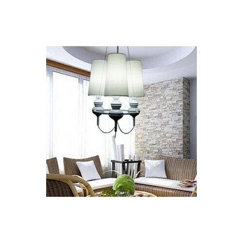 Post modern white gold guards chandeliers hotel bedrooms 3 head lamp