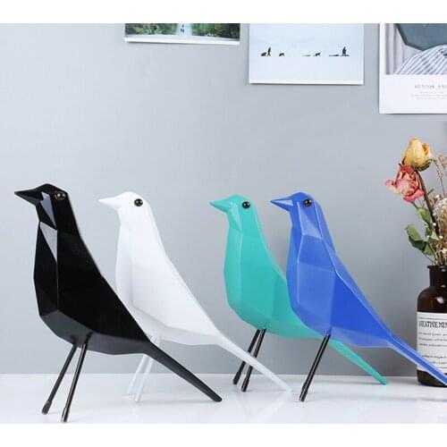 Bird Statues Home Decoration Accessories Spot Resin Crafts Ins Simple Home Furnishings Geometric Bird Peace Dove Decoration Gift