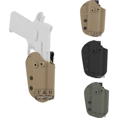Tactical HSG style IWB Kydex Waist Holster For COMP-TAC 1911 Holster Right Hand Belt Type Holster Case 3 Colors Available