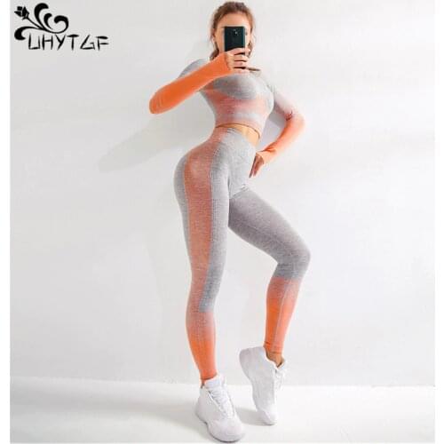 UHYTGF Casual Tracksuit Women Pants Suits Spring Autumn Two Piece Set Long-sleeve Sports Suits 2 Piece Sets Womens Outfits 984
