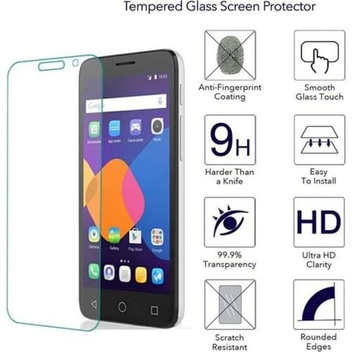 Alcatel One Touch Pixi 3 4.0 Tempered Glass Screen Protector 2.5 9h safety Protective Film on onetouch Pixi3 4013 4013E 4013D