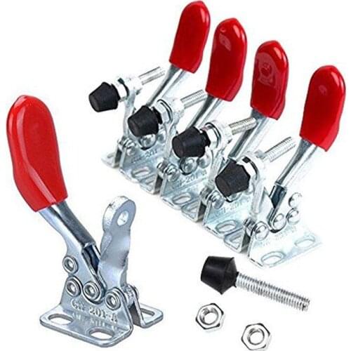 4pcs 201A Quick Release Lever Clamps Welding Engraving Fixing Clamps Set for Woodworking Heavy Duty Horizontal Carpentry Tools