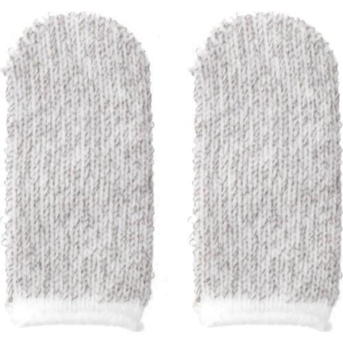 1Pair Mini Breathable Sweatproof Mobile Finger Stall Ultra Thin Finger Cots Game Controller for iphone Gaming Tools