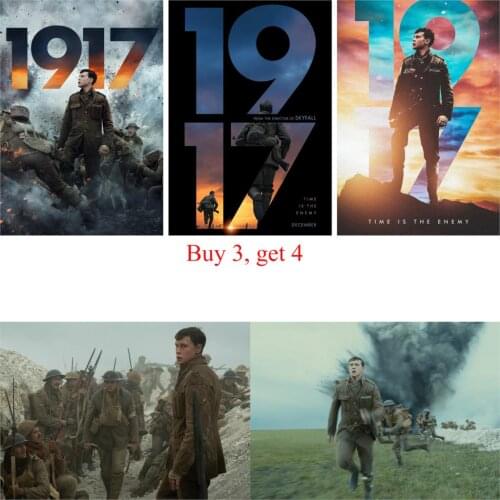 1917 movie wall stickers high definition posters glossy paper