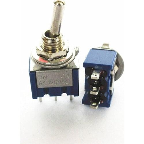 2 pc AC ON-ON SPDT 3step 2 Position Lever Switch 6A 125 v /3A 250V