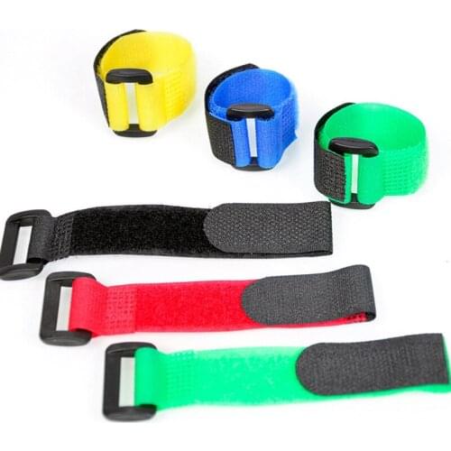 50PCS Reusable Nylon Self Adhesive Hook and Loop Fasteners Tape Cable Ties Strap Cord Band Wire Tidy Organizer 60cm