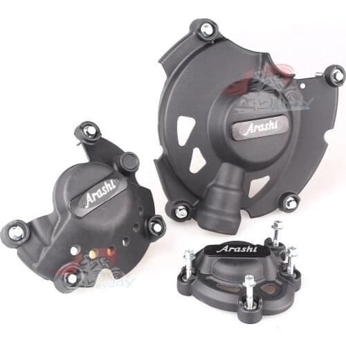 Arashi LOGO For YZF-R1 2015-2016 Engine Cover Set Guard Protector Engine Case Cover Guard 2015 2016