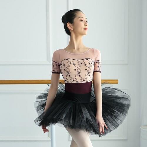 Ballet Leotards for Women Swimsuit for Dancing Clothes Lace Leotard Classic Dance Costume Ballerina Dancewear Gymnastic Bodysuit