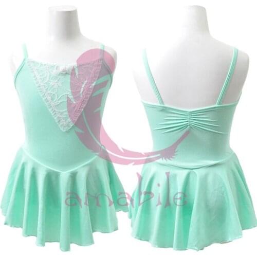 Ballet Dance Costume V lace deco children Ballet one-piece leotard dress CL0304
