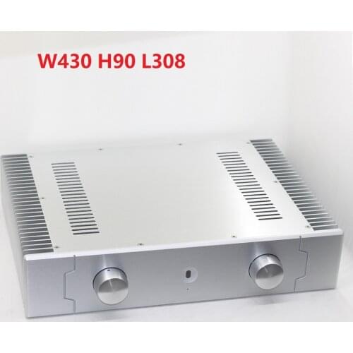 Size (mm) : W430 H90 L308 Efficient Heat Dissipation Small Class A SD4309B External Heat Dissipation All Aluminum Power Amplifie