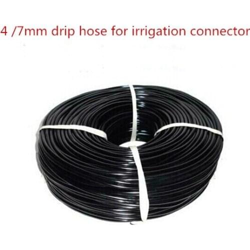 Pvc pipe fittings 10M/lot drip irrigation 4 /7mm water hose for connector 1/4" barbed sprinkler garden tools