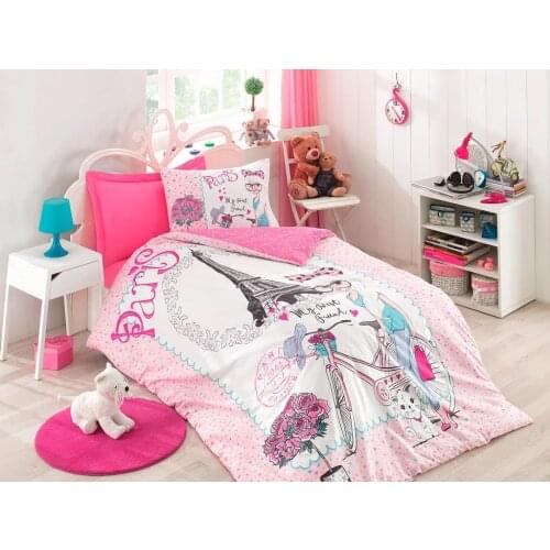 Cottonbox Junior Best Friend Single Double Quilt Cover Set Pink