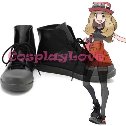 Pocket Monster Serena Cosplay Shoes Boots Hand Made Custom-made For Halloween Christmas CosplayLove