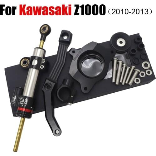 FREE SHIPPING For KAWASAKI Z1000 2010-2013 Not for Z1000SX Aluminium Steering Stabilizer Damper Mount Bracket Kit
