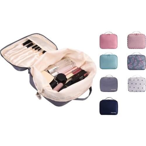 Cosmetic bag Large capacity drawstring Cosmetic storage bag Soft and comfortable wash bag RH808 26X8.5X18cm