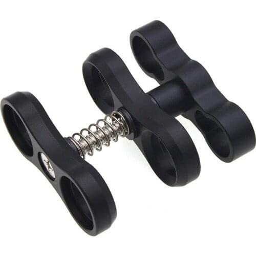 VELEDGE Ball head bracket Ball Butterfly Clip Arm Clamp Mount for Underwater Camera Housings