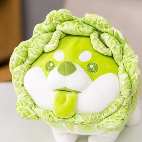 25-55cm Cute Simulation Cabbage Dog Doll Soft Animal Plush Toy Childrens Birthday Gift Home Decoration